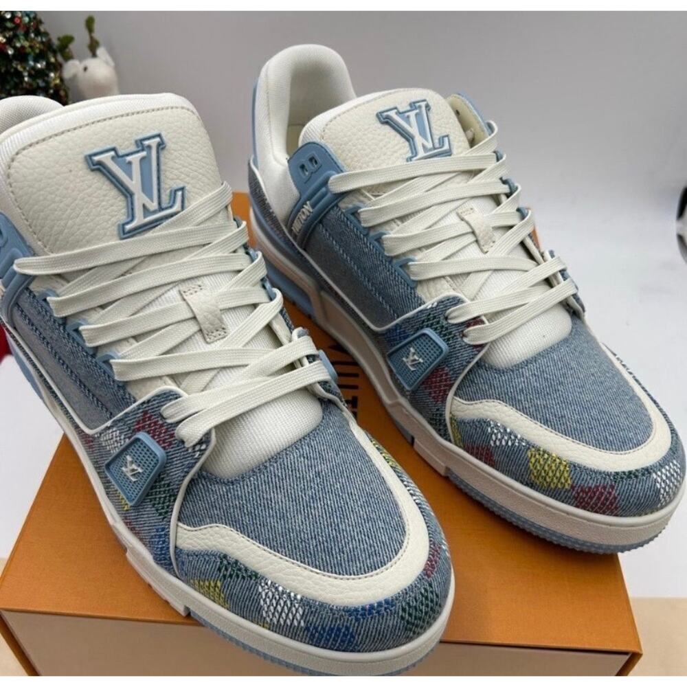 Men’s Louis Vuitton X Murakami trainer sneakers size 11 fits 12 US made Italy